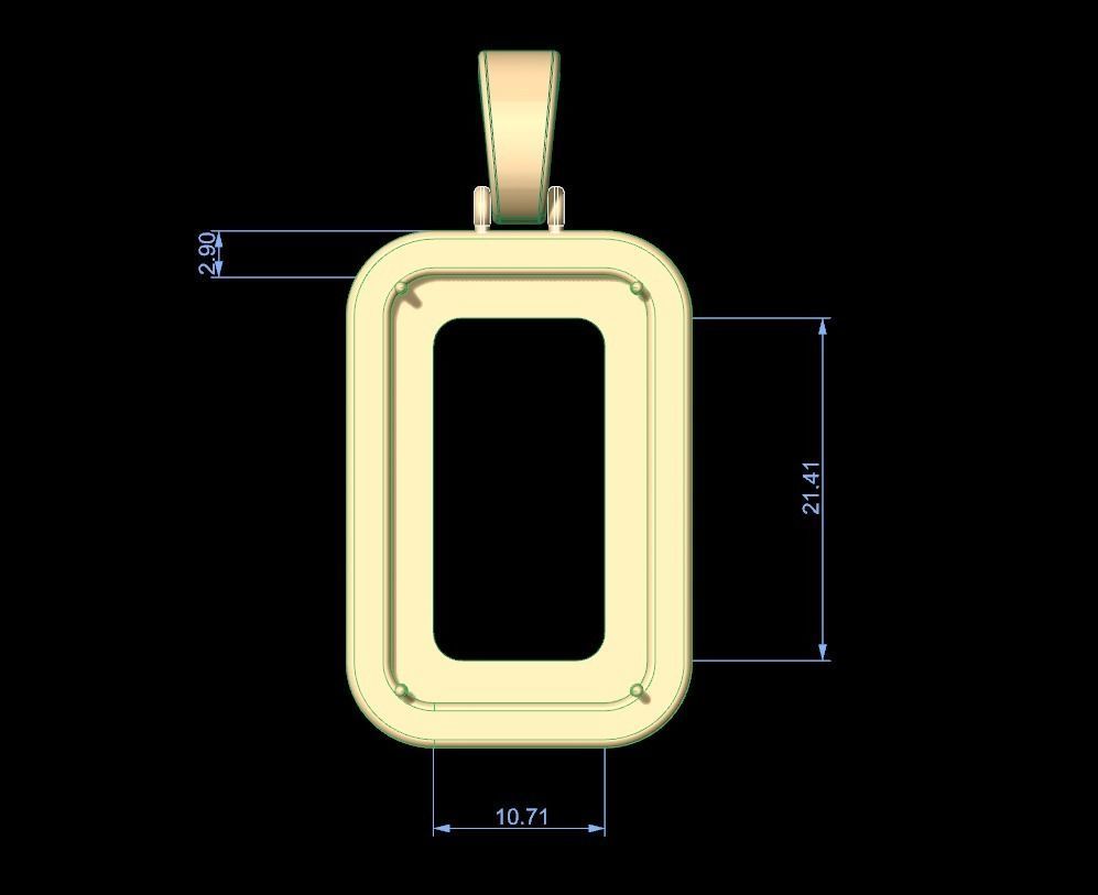 Pamp Frame Pendant 19 3D print model_7