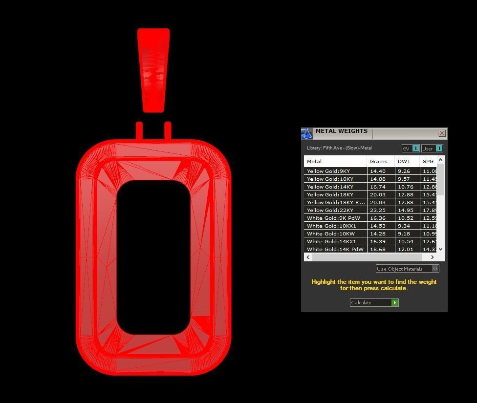 Pamp Frame Pendant 21 3D print model_9