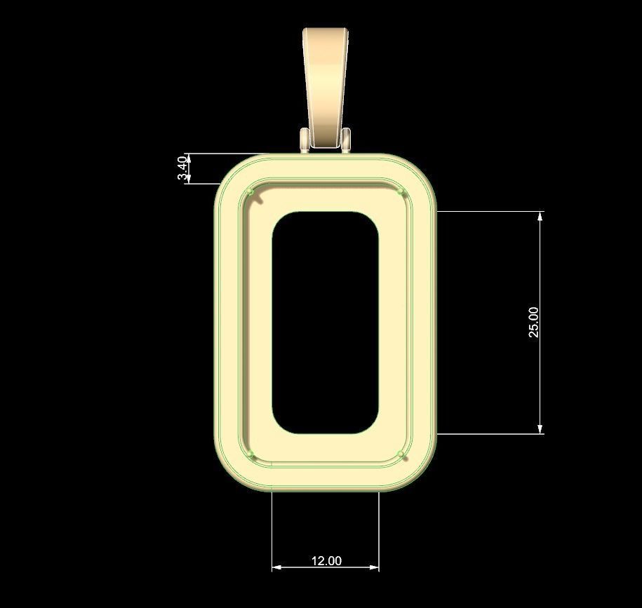 Pamp Frame Pendant 21 3D print model_7