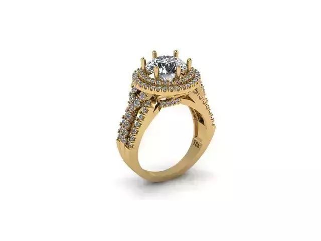 Halo Engagement Ring
