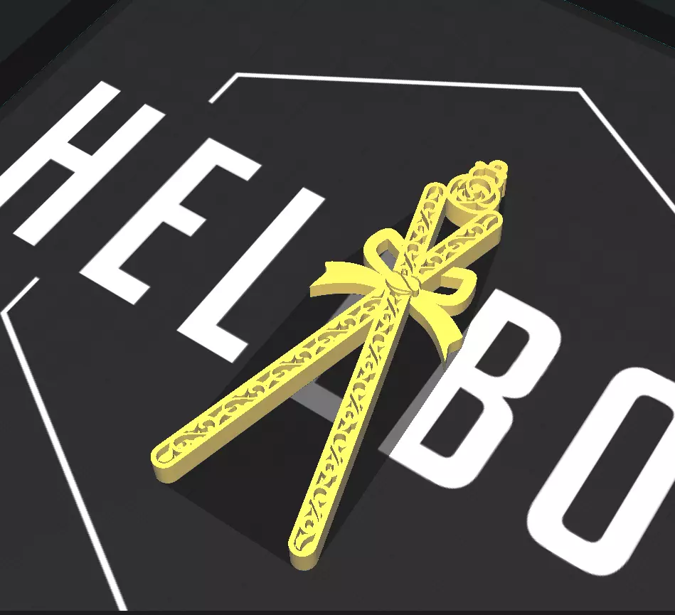 Master of ceremonies Masonic jewel - Joya Maestro de ceremonias 3D model_0