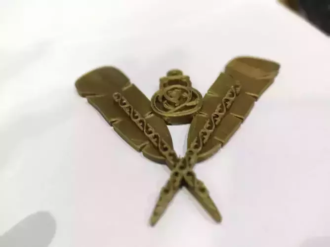 Masonic secretary jewel - Joya secretario masonico 3D model