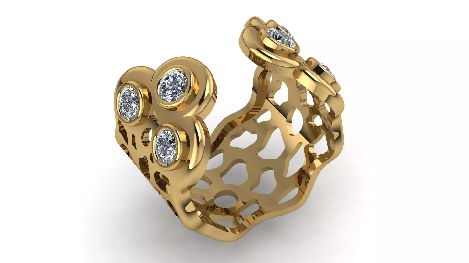 cubic ring stl file 3D print model