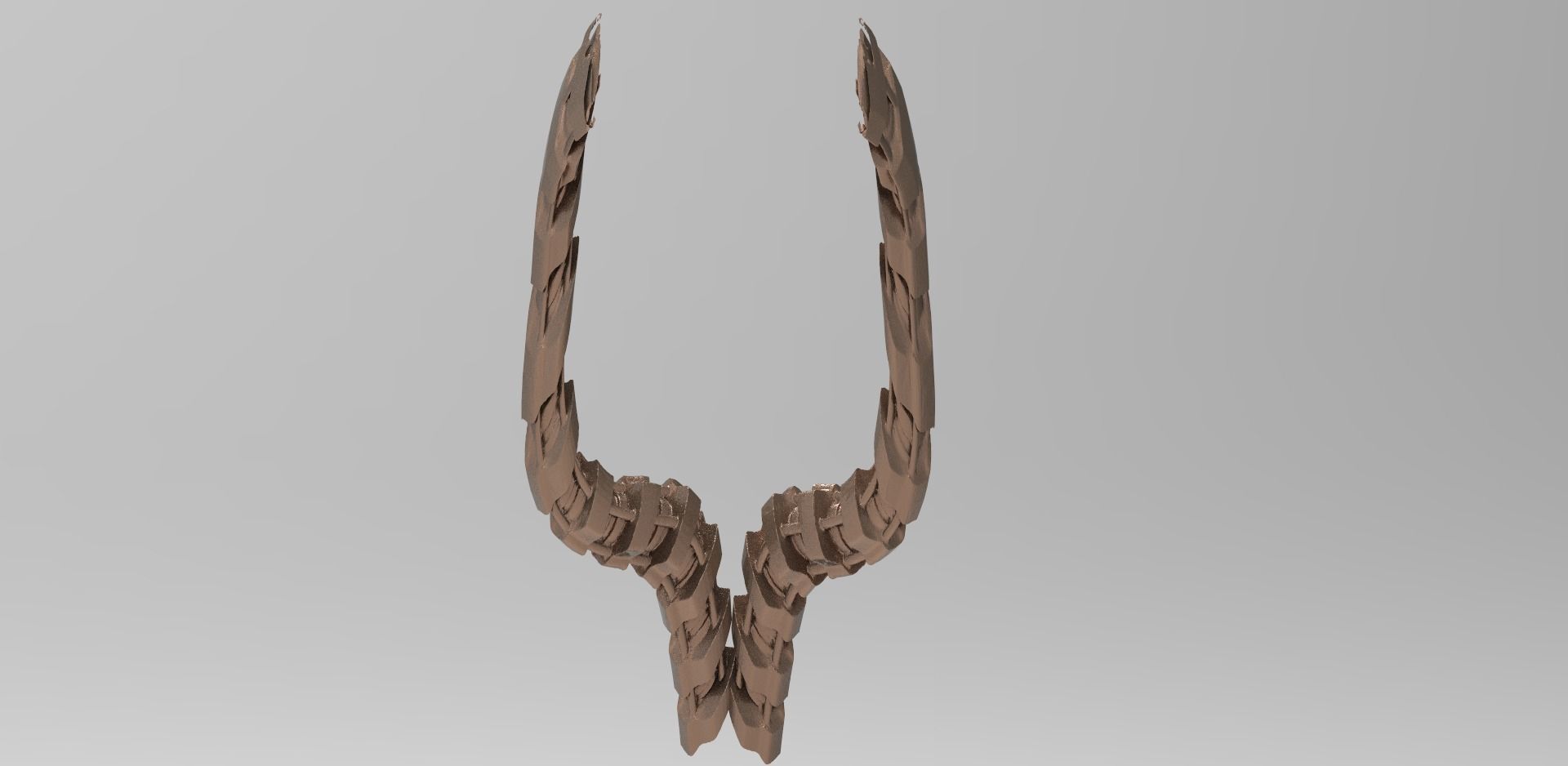 Robot Demon Horns  3D model_2