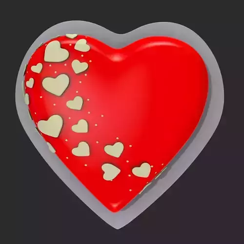 Valentines Heart Shaped Cake 