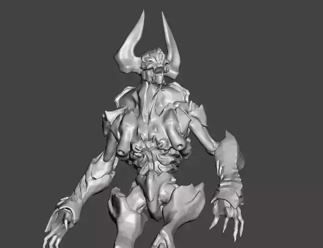 HARVESTER - DOOM 2016  UNTO THE EVIL dlc HIGH POLY STL