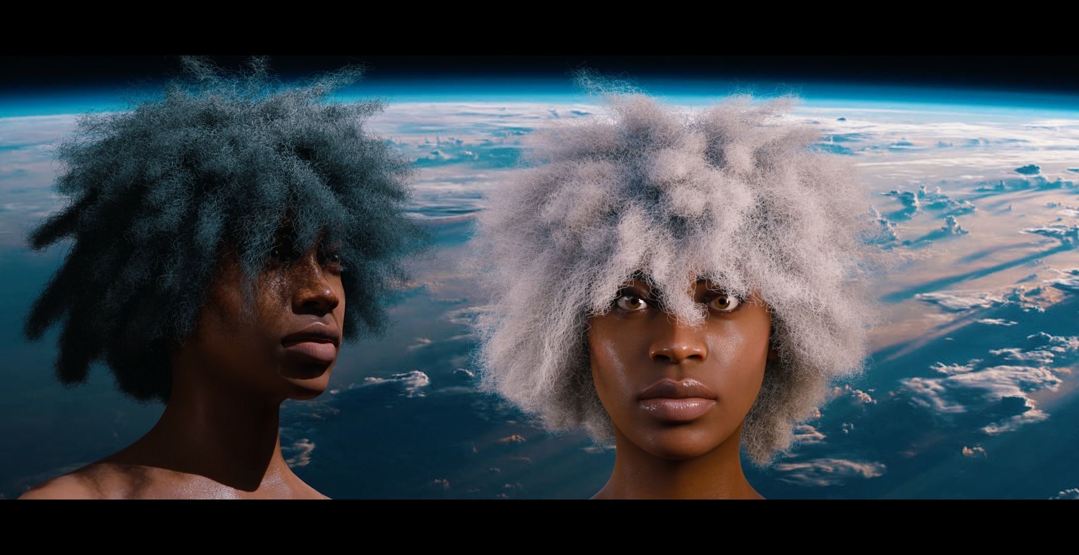 Maia African Blender Realistic Female Character 3D model_2