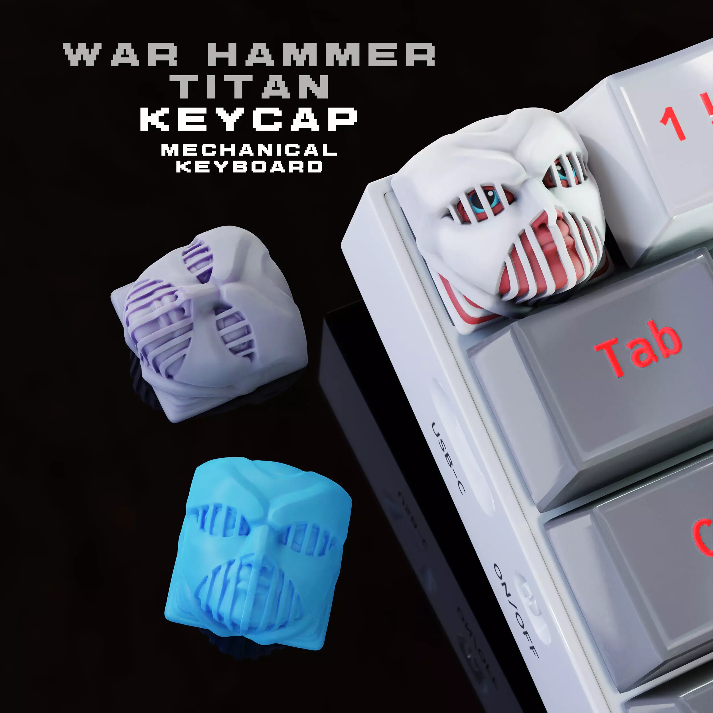 War Hammer Titan - Keycap 3D for mechanical keyboard - AOT SNK 3D print model_0