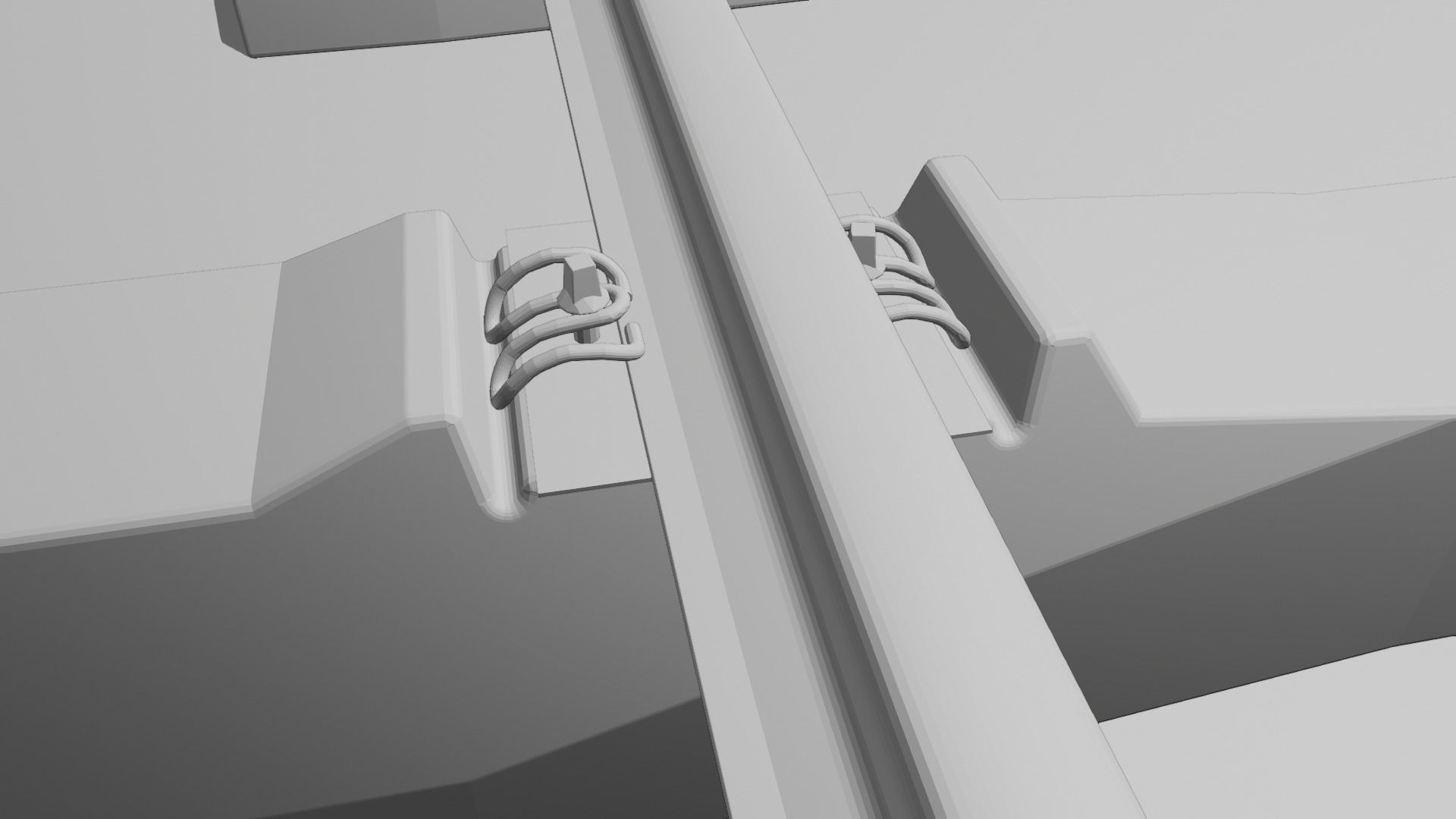 Railroad Multiple Radii Ballast Sections Rails and Sleepers 3D model_22