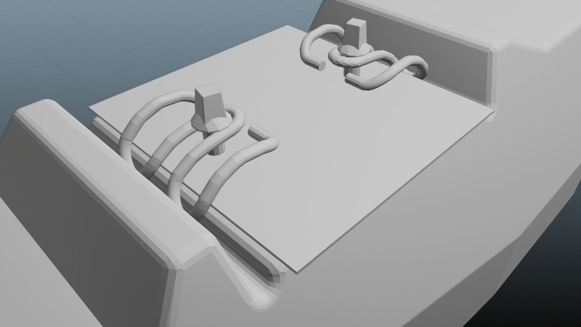 Railroad Multiple Radii Ballast Sections Rails and Sleepers 3D model_21