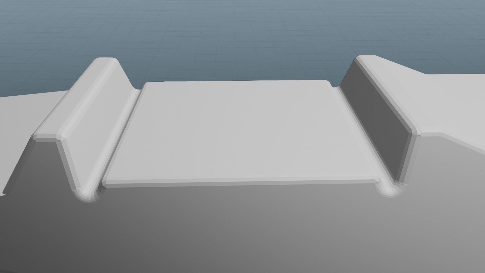 Railroad Multiple Radii Ballast Sections Rails and Sleepers 3D model_20