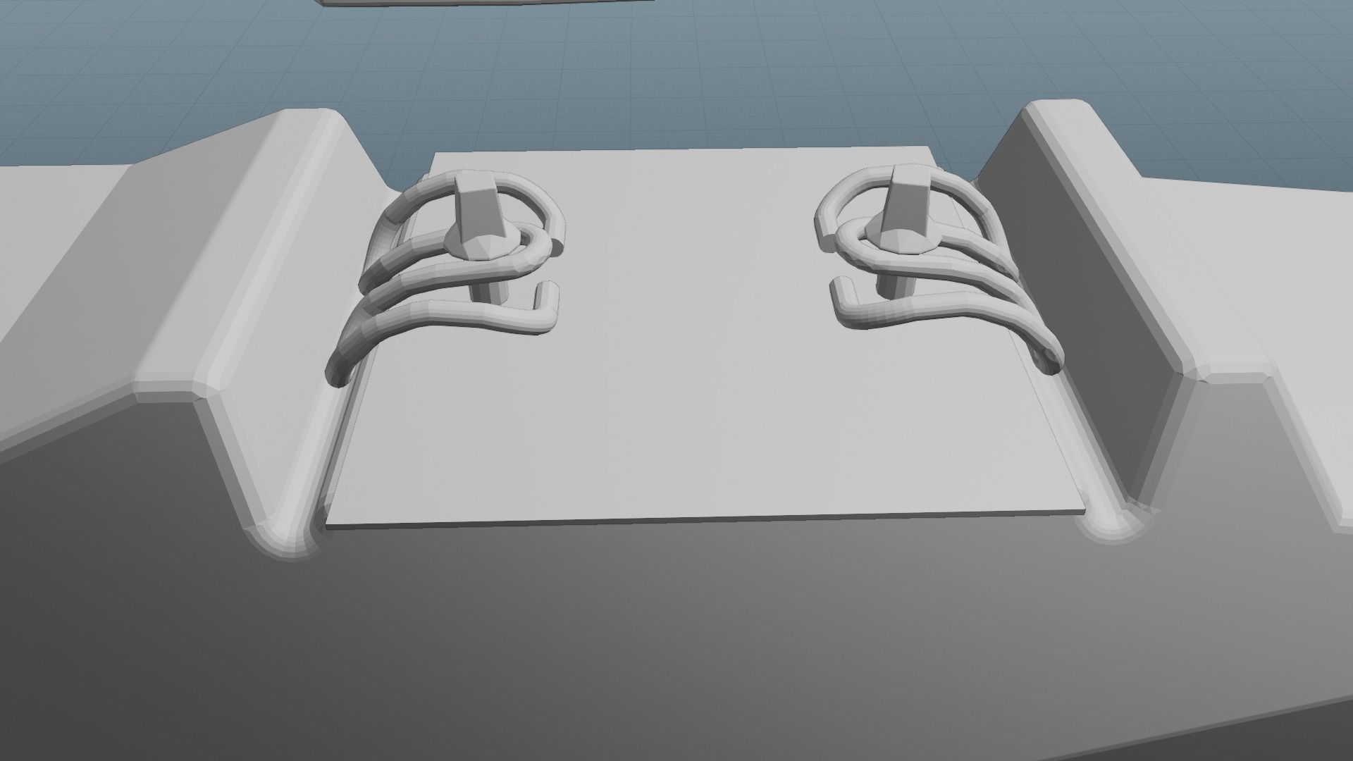 Railroad Multiple Radii Ballast Sections Rails and Sleepers 3D model_19