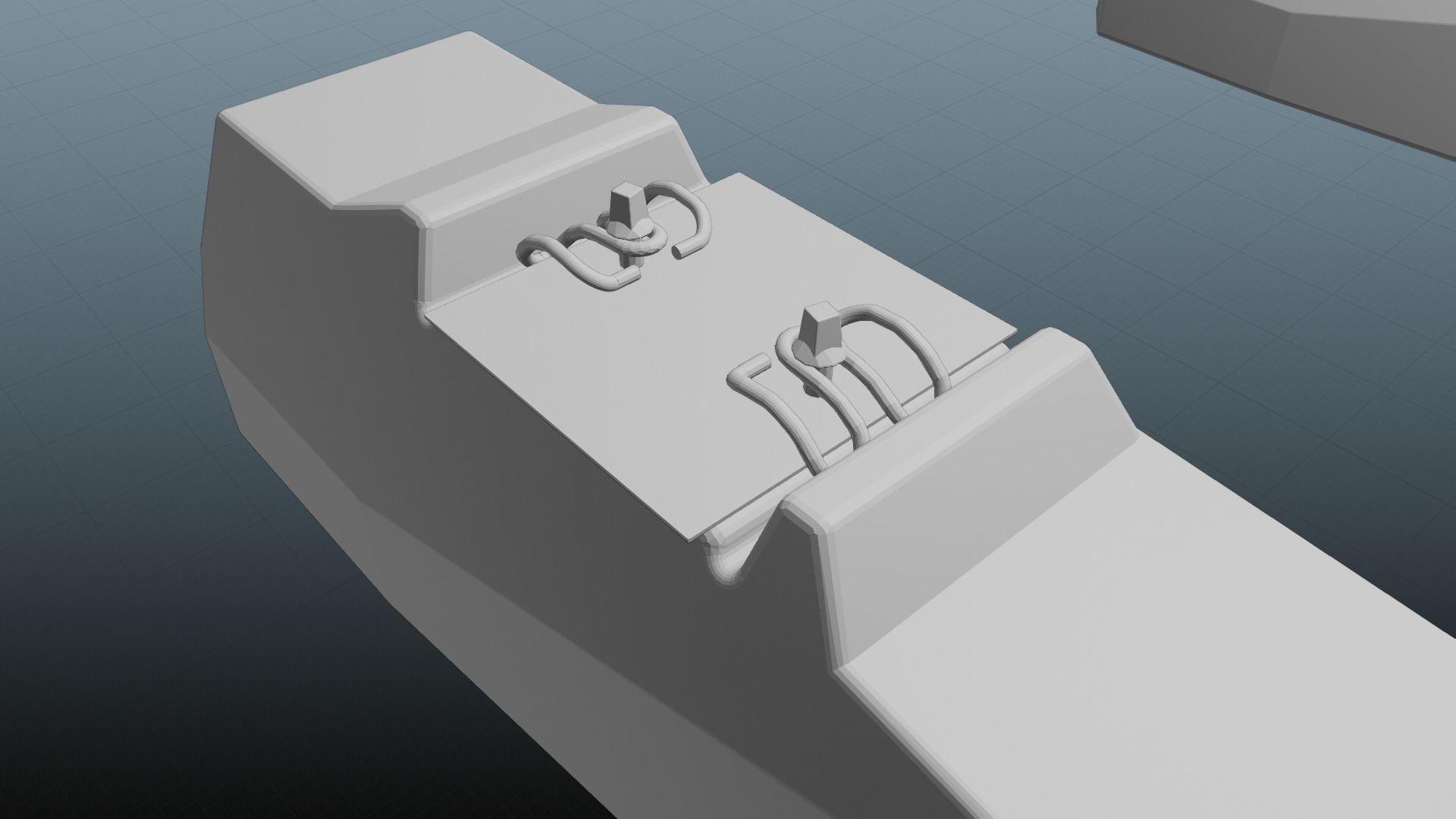 Railroad Multiple Radii Ballast Sections Rails and Sleepers 3D model_32
