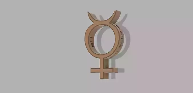 MERCURY ALCHEMICAL SYMBOL - SIMBOLO ALQUIMICO MERCURIO