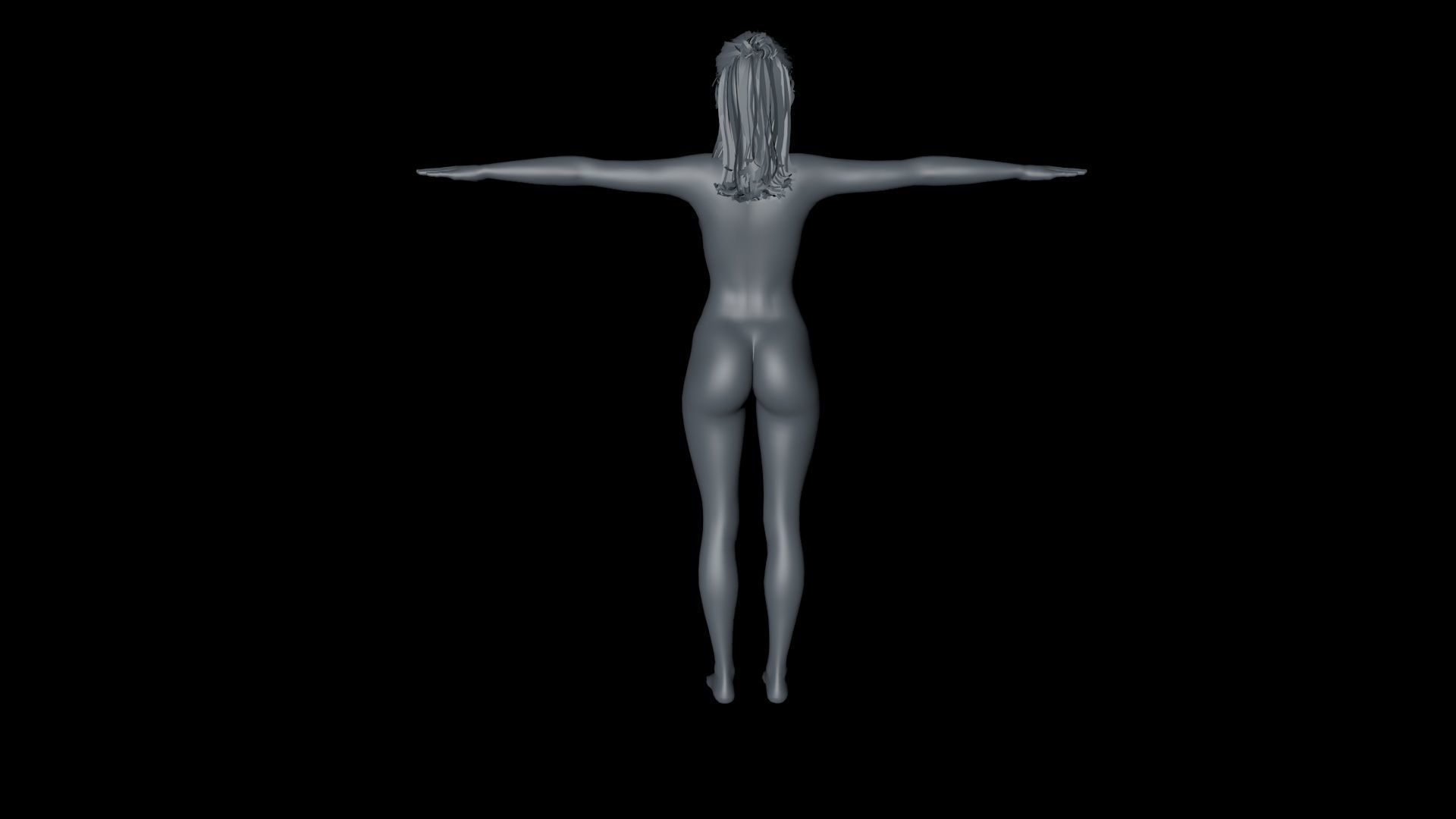 3D Realistic Female Character model Naked Mischa Brooks actor Low-poly 3D model_15