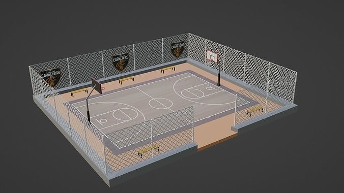 Basketball Stadium - Cleveland Cavaliers Low-poly 3D model