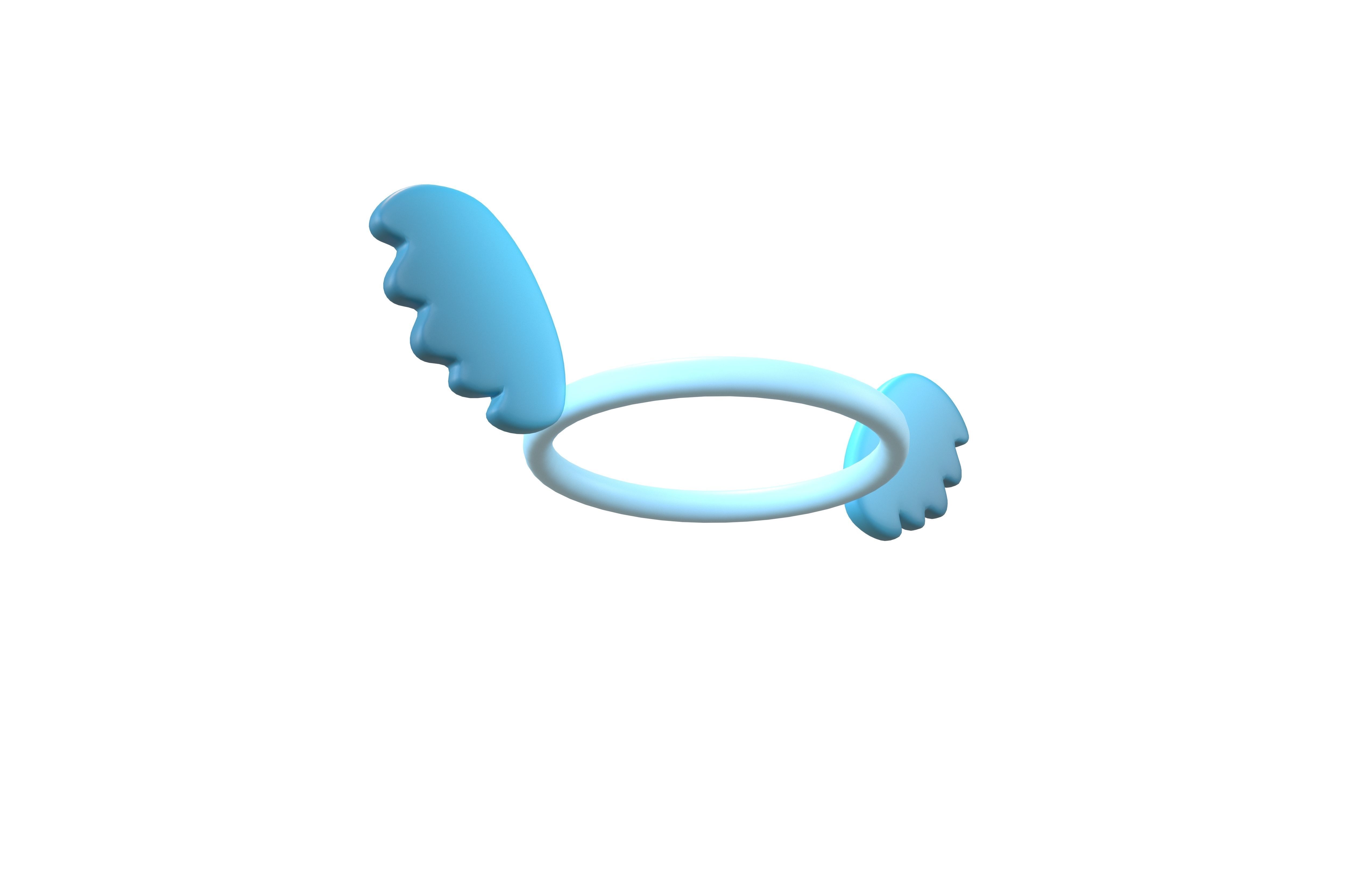 Angel Halo v3 010 Low-poly 3D model_3