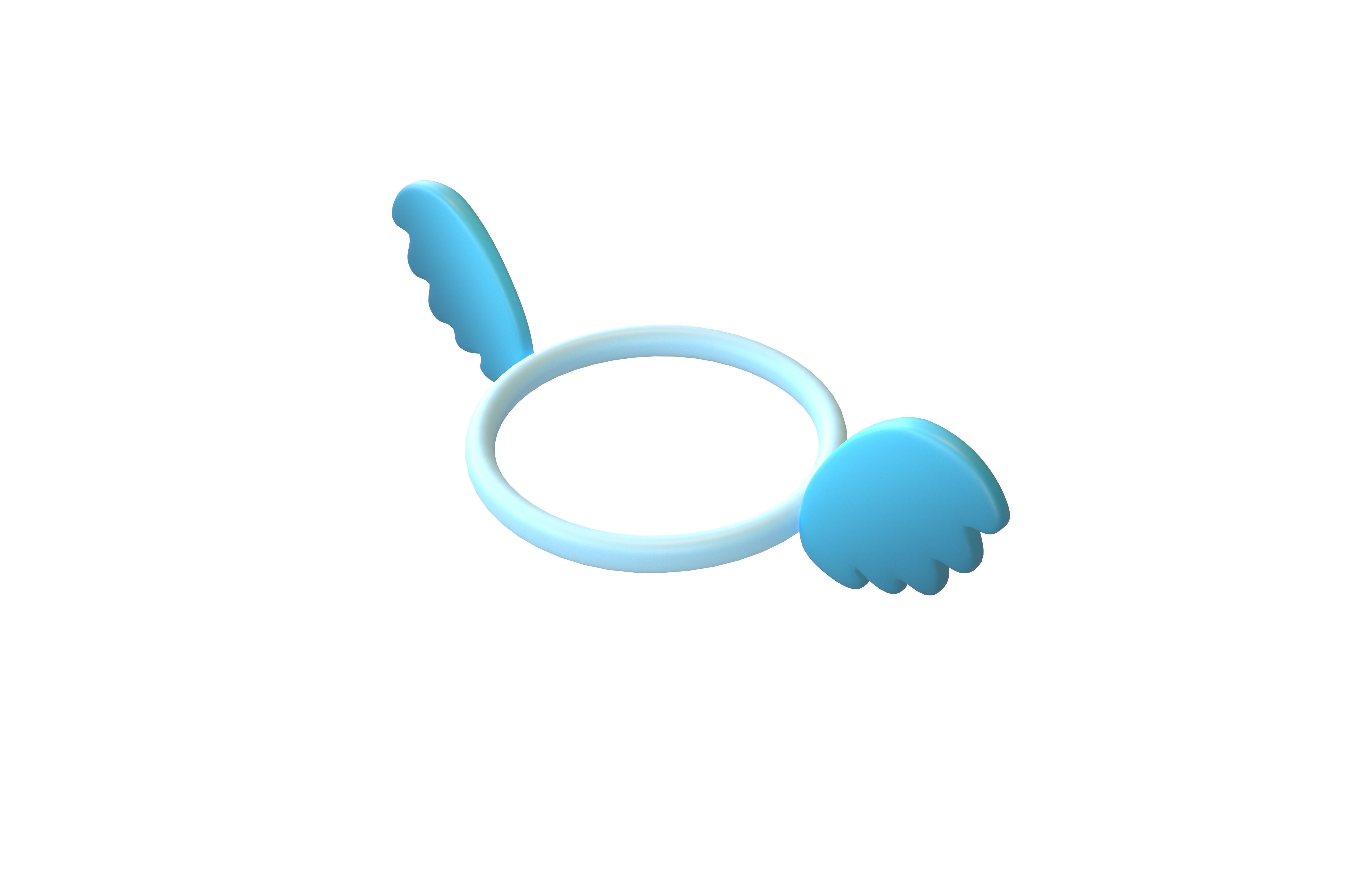 Angel Halo v3 010 Low-poly 3D model_2