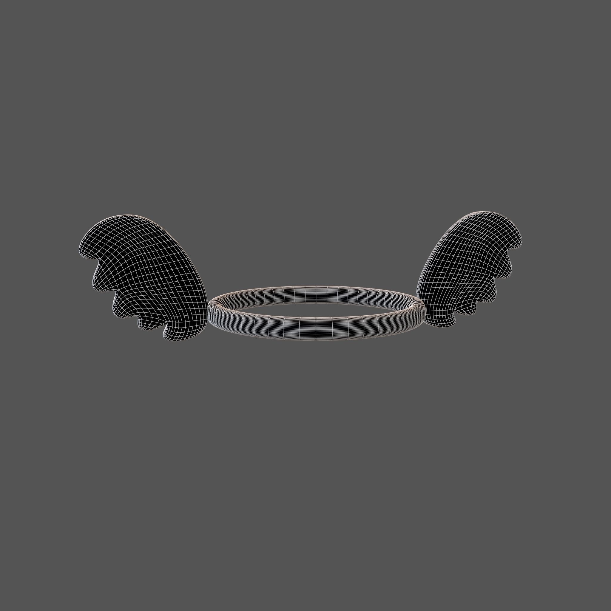 Angel Halo v3 011 Low-poly 3D model_4