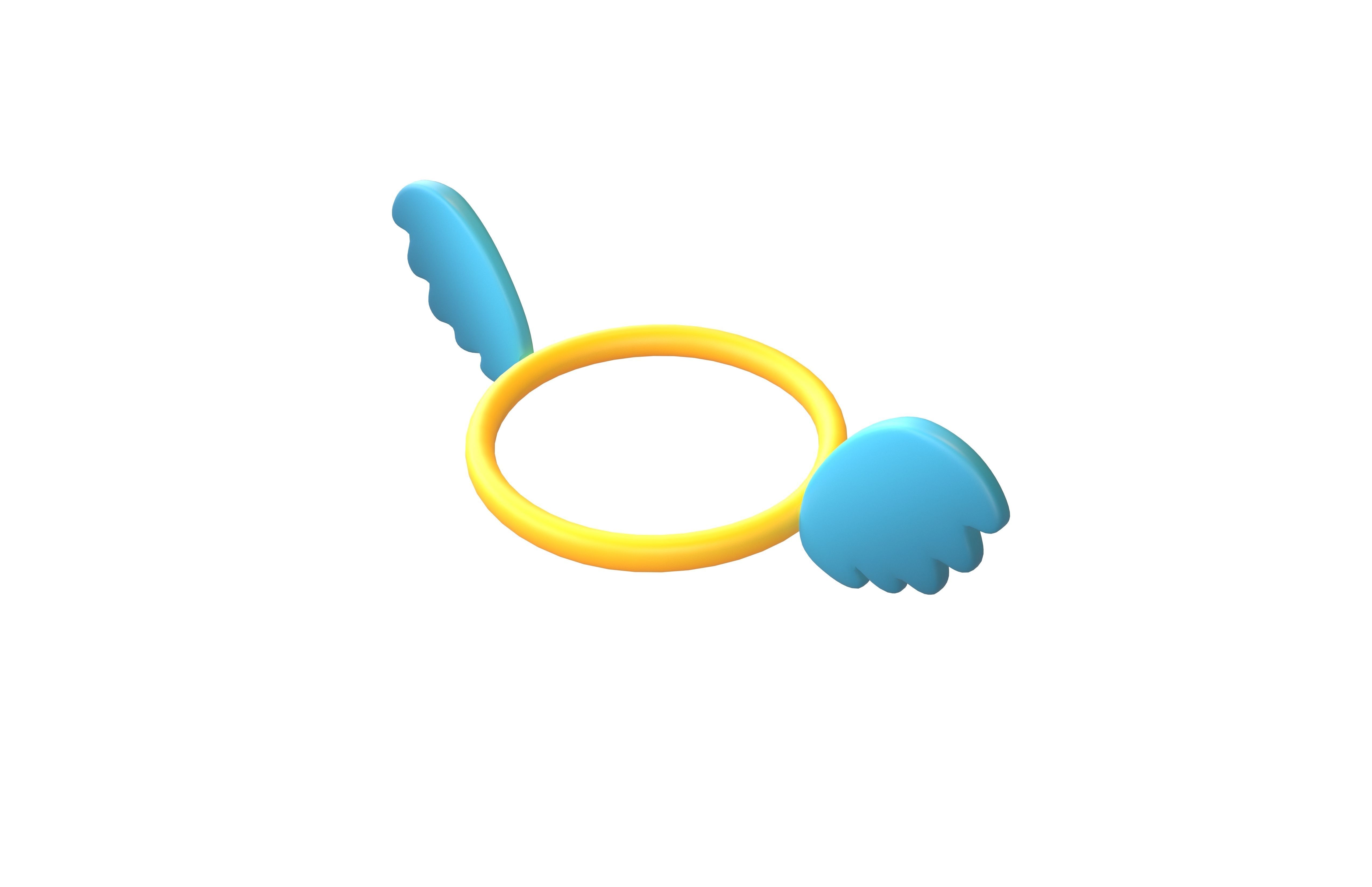 Angel Halo v3 011 Low-poly 3D model_2