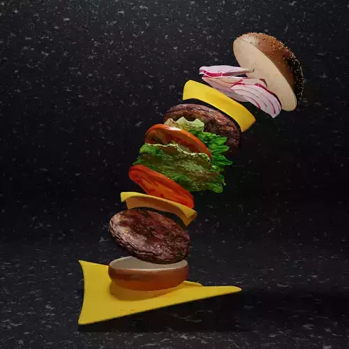 burger 3d hamburger