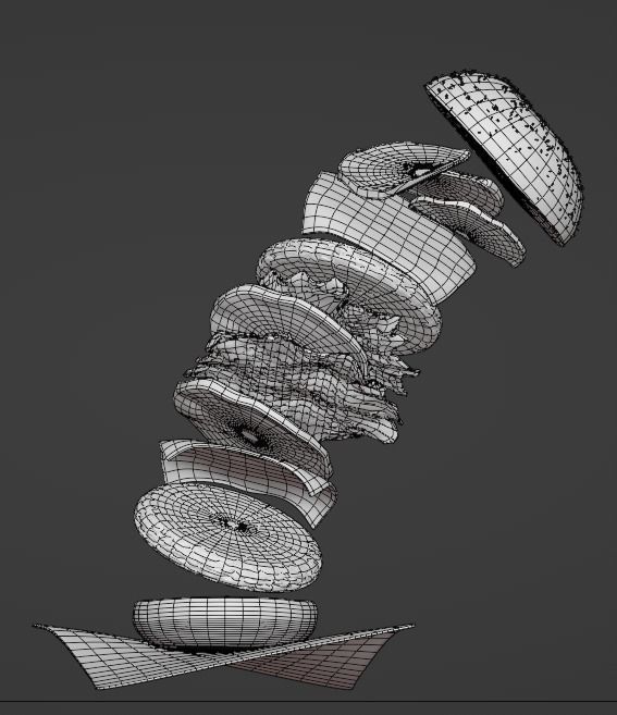 burger 3d hamburger 3D model_1