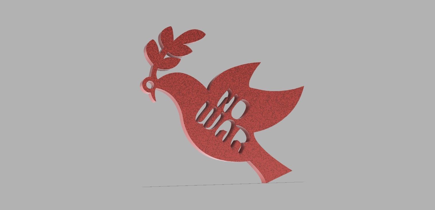 NO WAR - NO A LA GUERRA 3D model_1