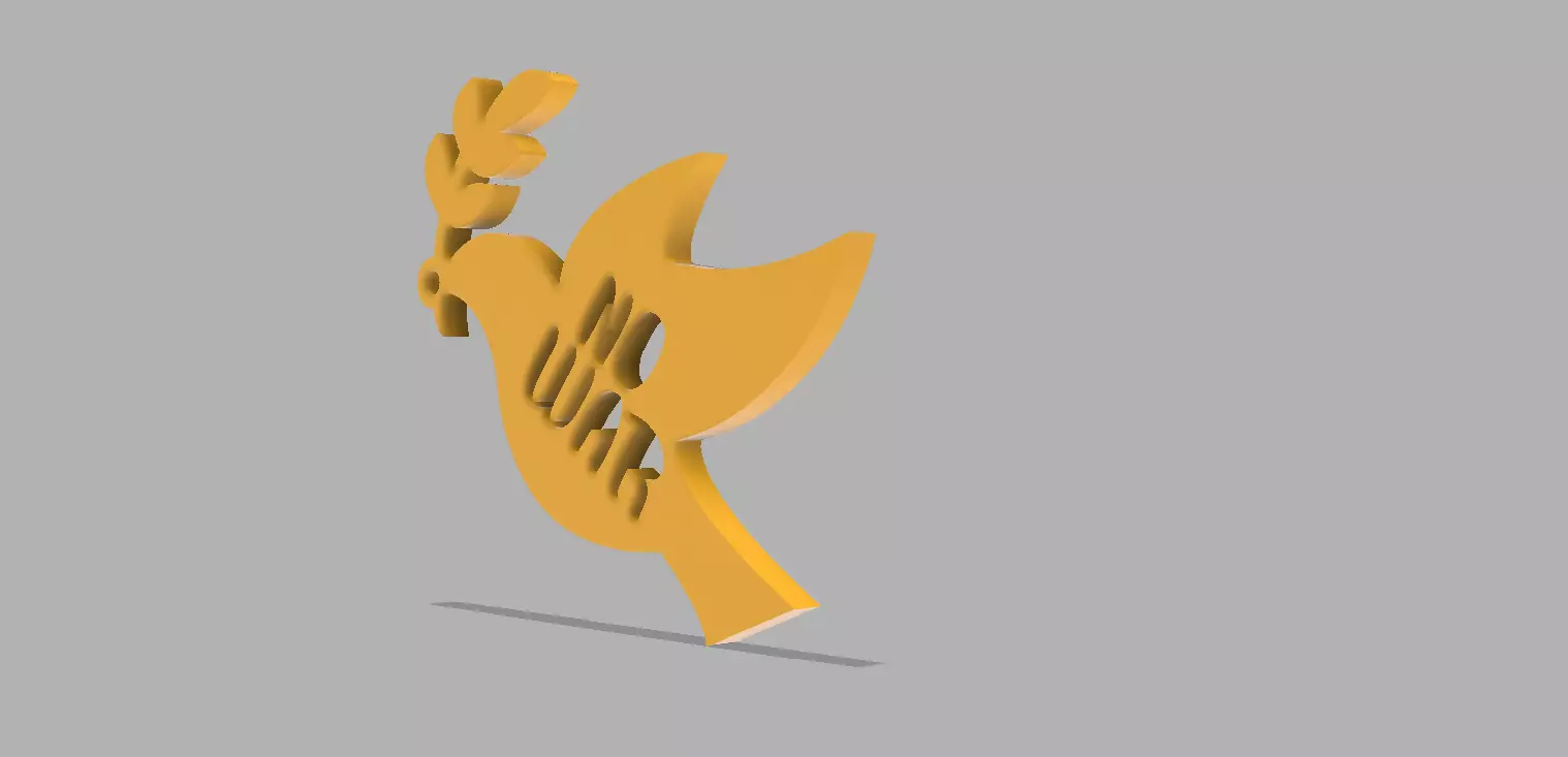 NO WAR - NO A LA GUERRA 3D model_0