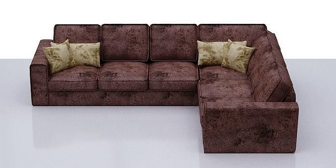 contemporary sofa Low-poly 3D model