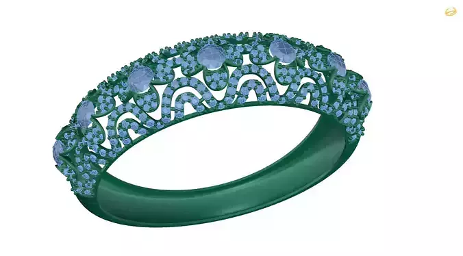 bracelet diamond ring with sapphires