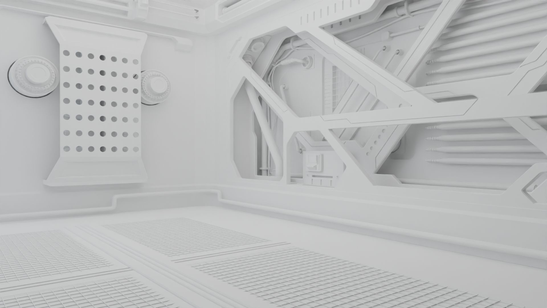 Interior sci-fi laboratory control room 3D model_18