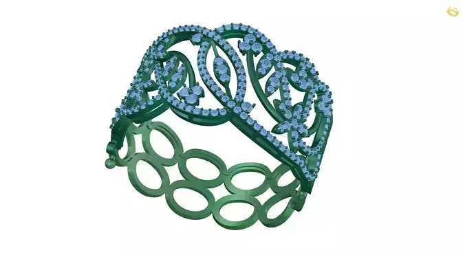 bracelet ring with diamonds