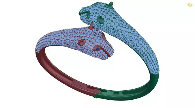 bracelet with two snakes