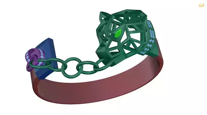 bracelet ring with chain