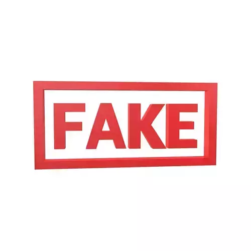 Fake Symbol v1 001 Low-poly 3D model