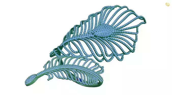 bracelet peacock feather brooch