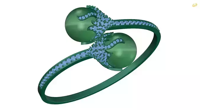 bracelet emerald and diamond ring