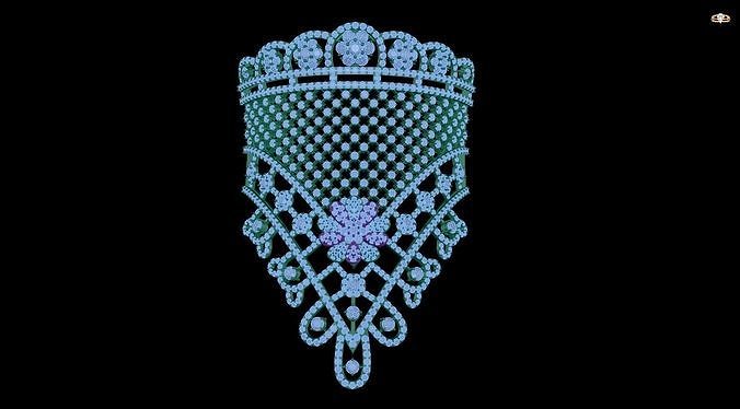 bracelet piece of jewelry with lights 3D print model