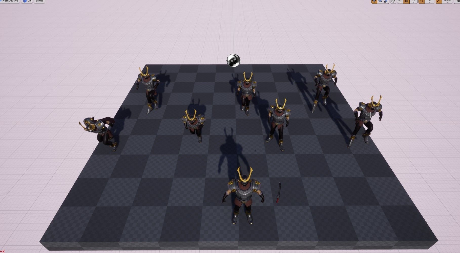 Cyber Samurai Low-poly 3D model_15