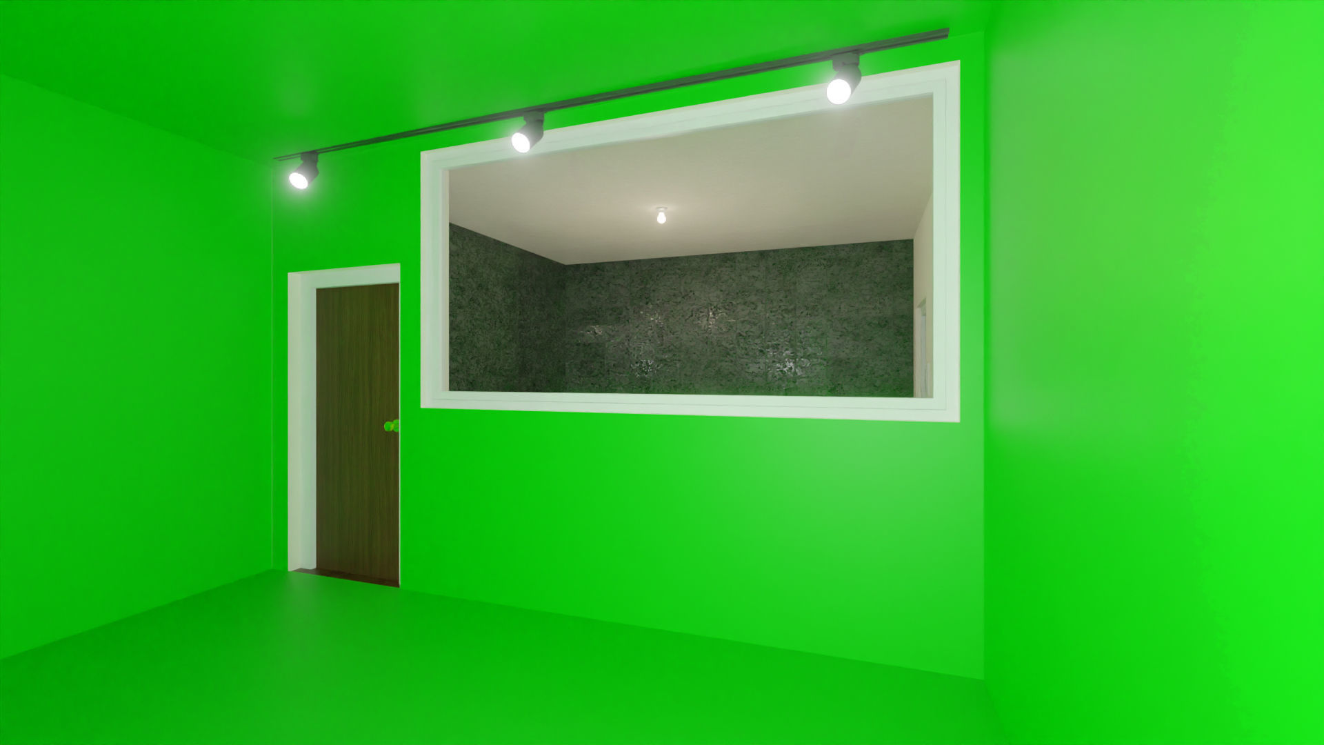 Home 3D elevator with stairs Low-poly 3D model_19