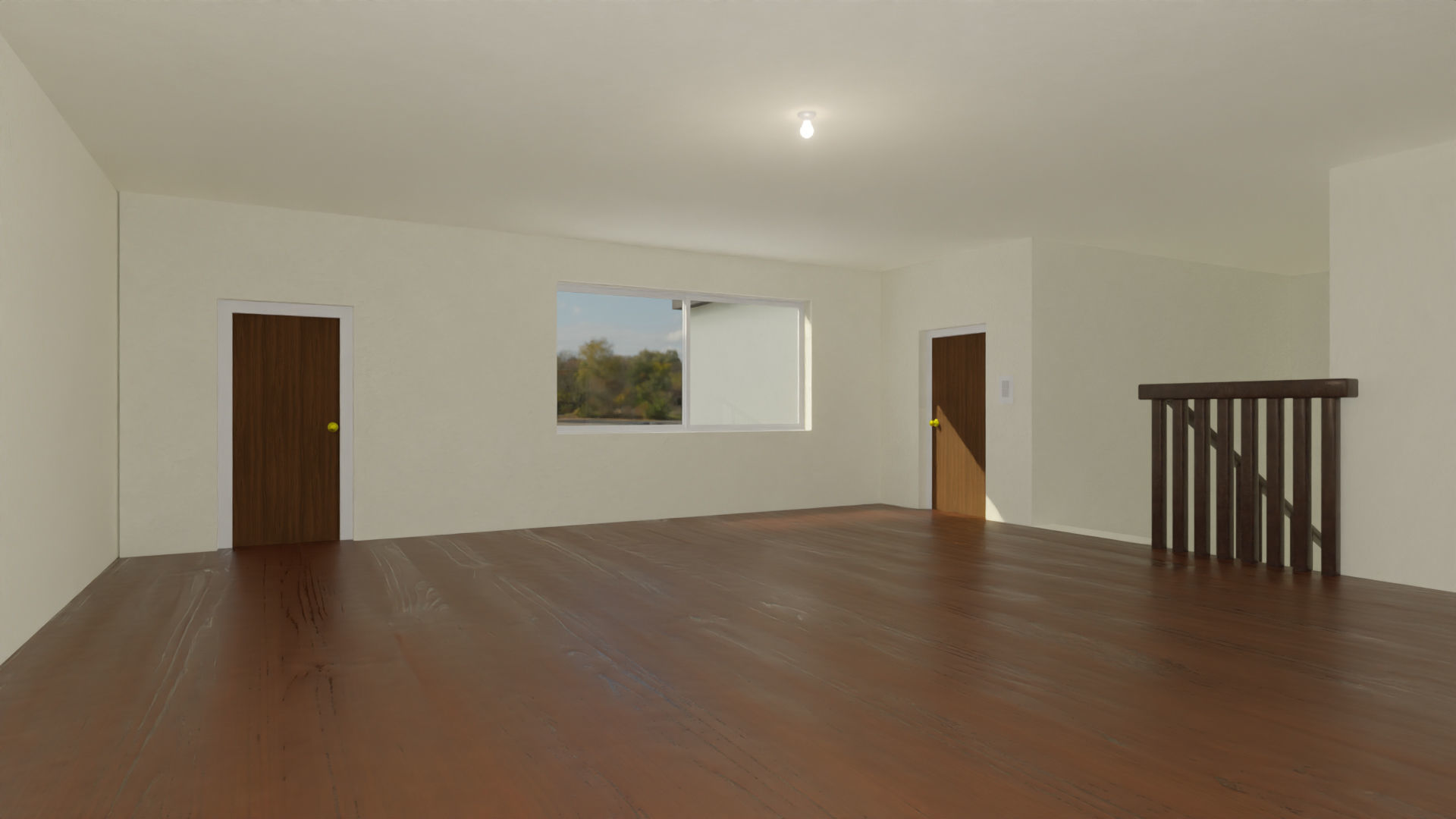 Home 3D elevator with stairs Low-poly 3D model_39