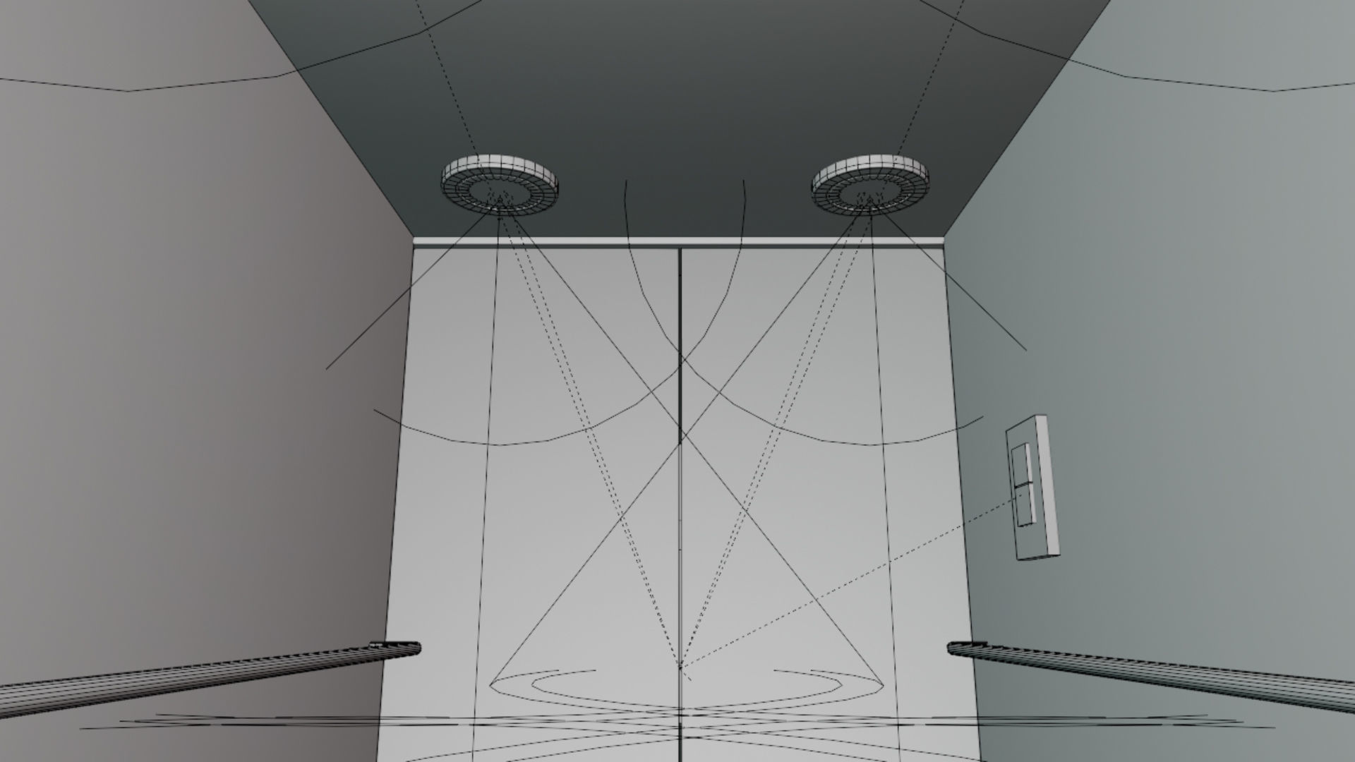 Home 3D elevator with stairs Low-poly 3D model_66