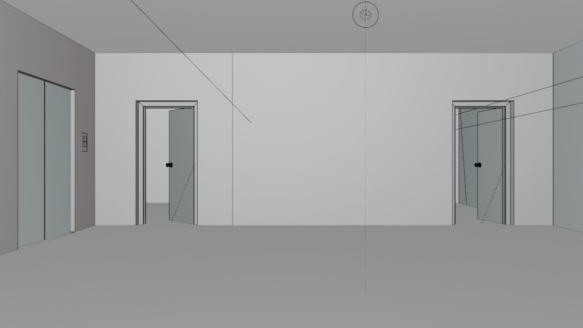 Home 3D elevator with stairs Low-poly 3D model_84