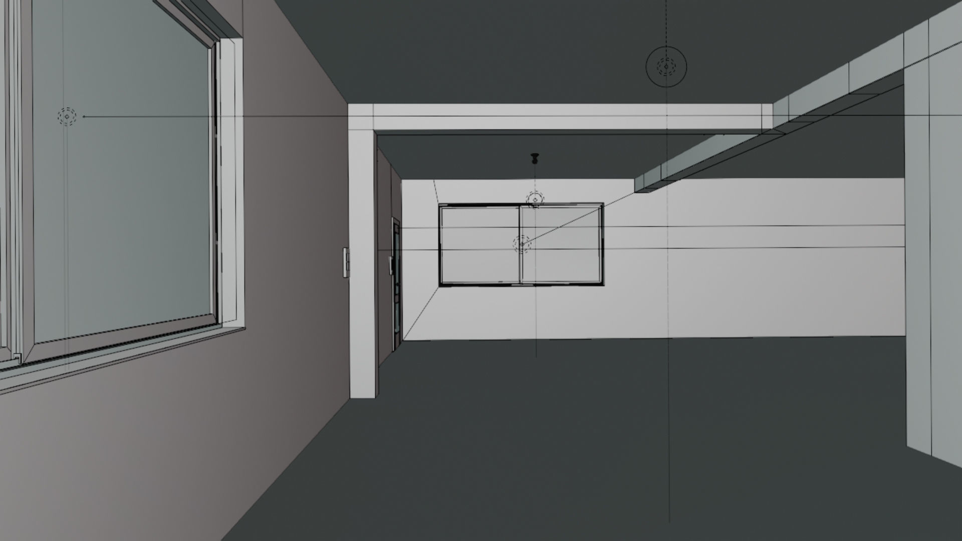 Home 3D elevator with stairs Low-poly 3D model_68