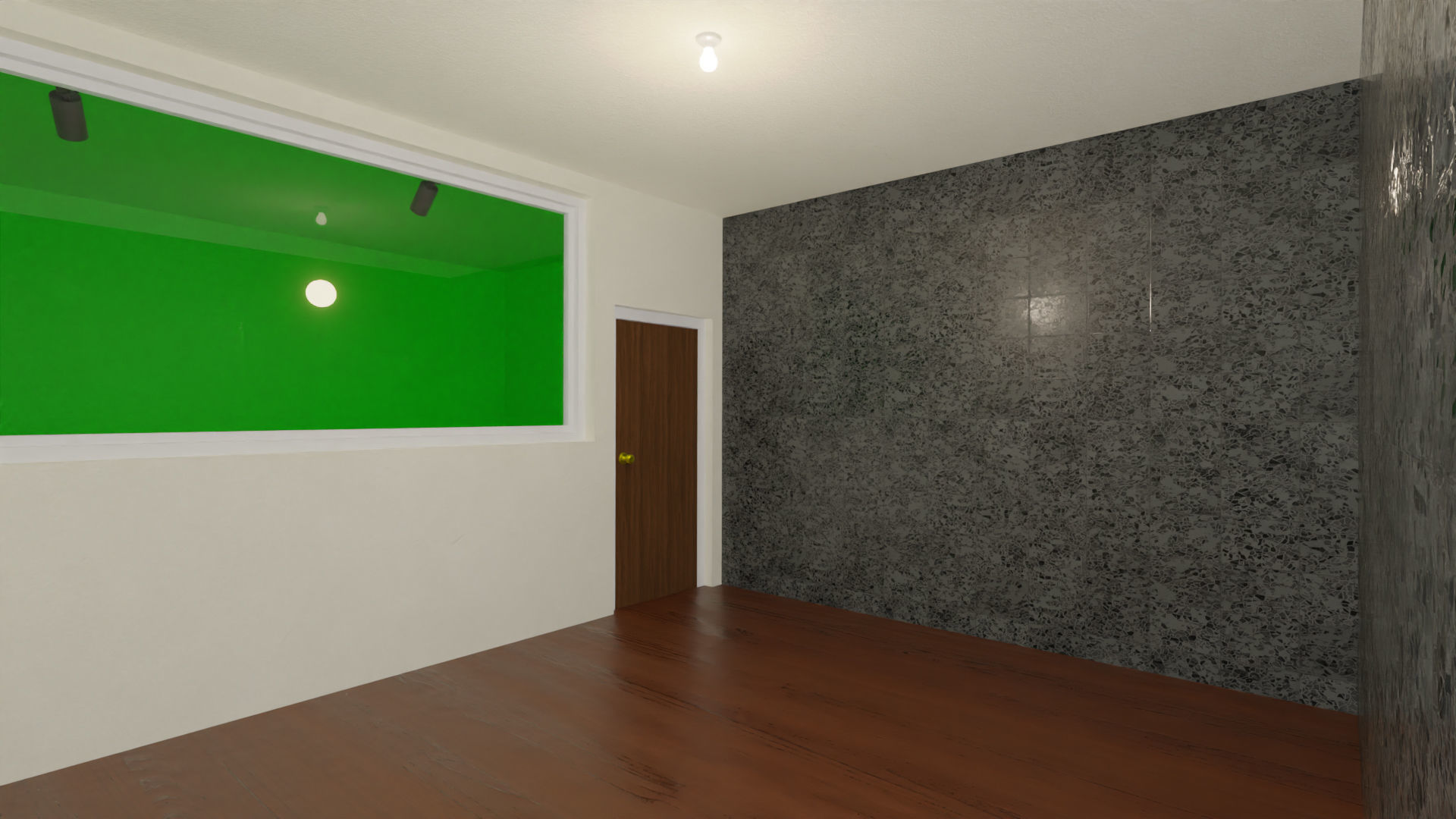 Home 3D elevator with stairs Low-poly 3D model_13