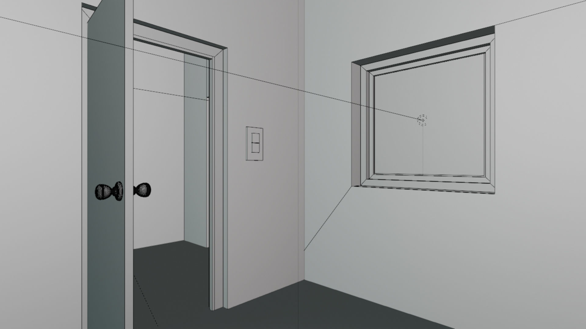 Home 3D elevator with stairs Low-poly 3D model_72