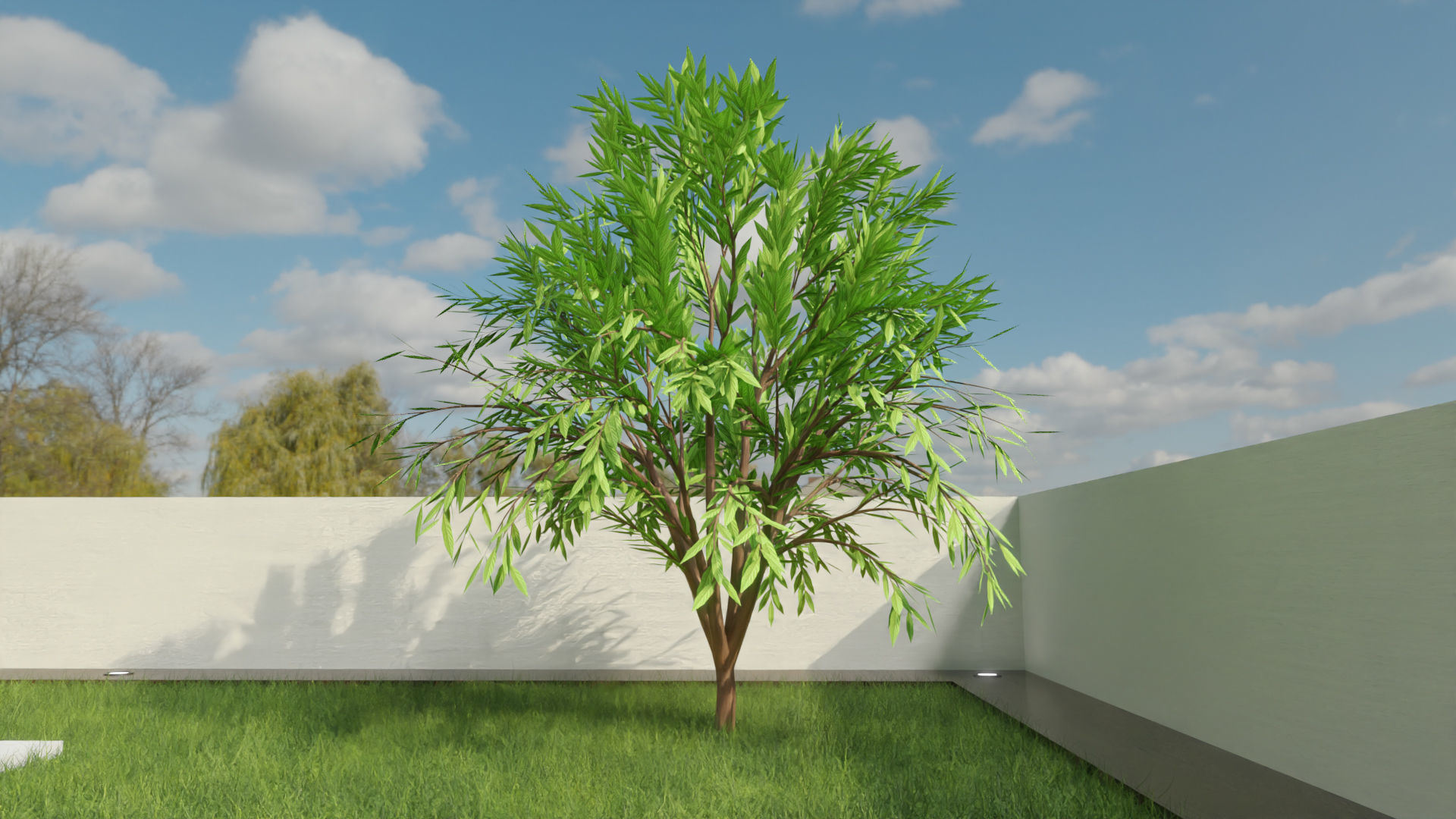 Home 3D elevator with stairs Low-poly 3D model_10