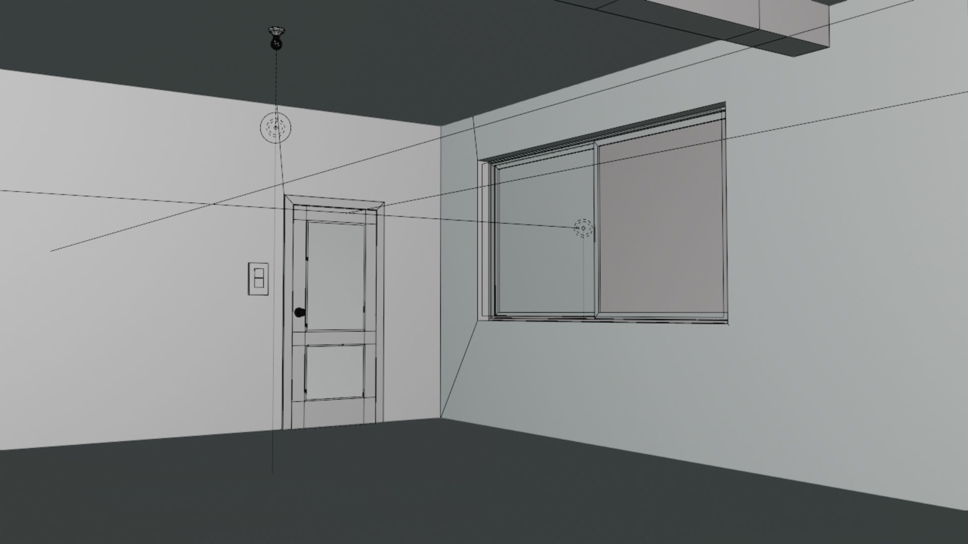 Home 3D elevator with stairs Low-poly 3D model_69