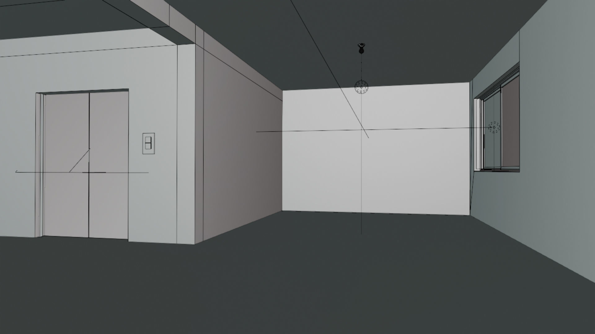 Home 3D elevator with stairs Low-poly 3D model_67