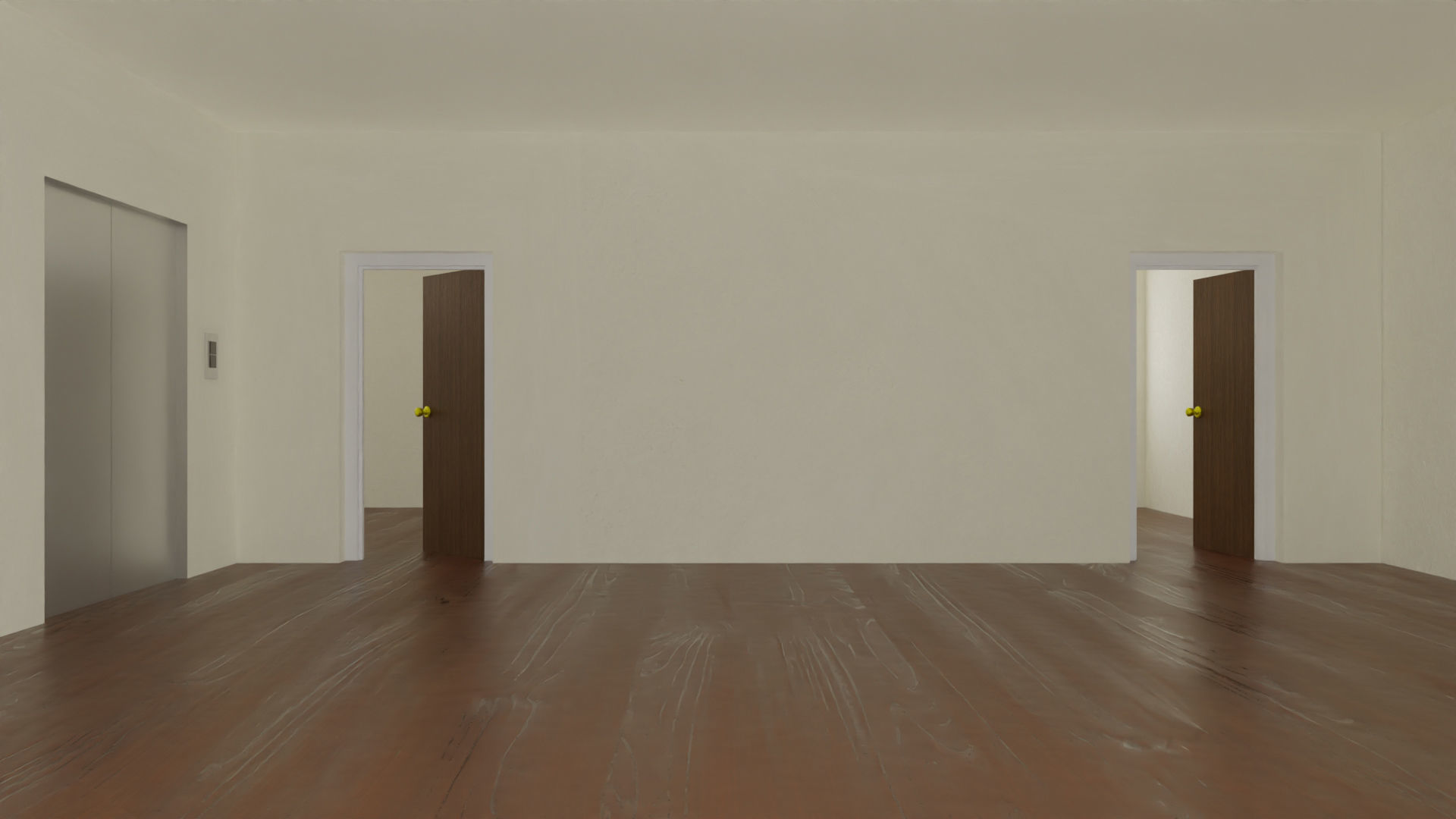 Home 3D elevator with stairs Low-poly 3D model_41